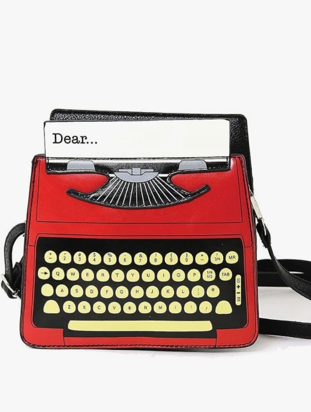 Red Typewriter Crossbody Bag - Novelty Women’s Bag